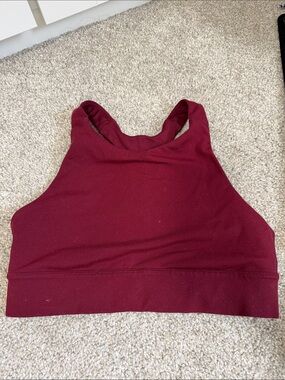 Women’s Old Navy Active High Neck Sports Bra - Burgundy